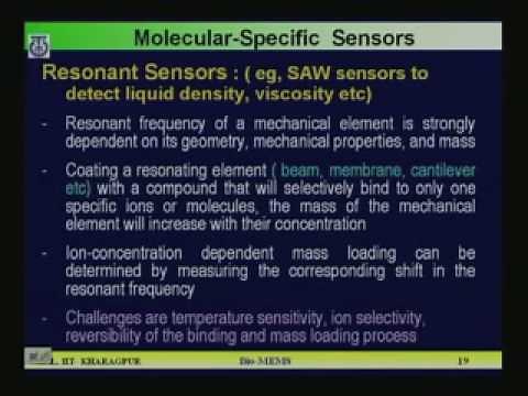 Lecture - 32 MEMS for Biomedical Applications (Bio-MEMS)