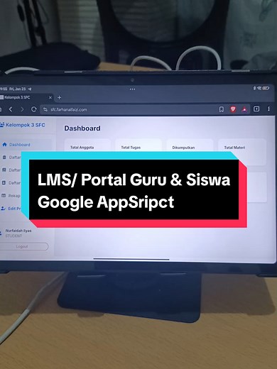 Replying to @r4hm4thid4yat aku udah buat nih bang portal nya. ada menu materi, menu tugas dan list siapa saja yang sudah ngerjain tugasnya.
