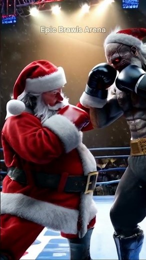 Santa vs Dark Santa - Legendary Boxing Fight! 🎅🥊