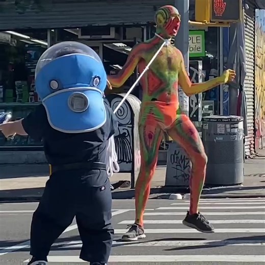 Spaceman and Alien! Tyler West is Space Man. Body paint from Humo Maya. Filmed by Sampson. Sound by Brandon Molina.