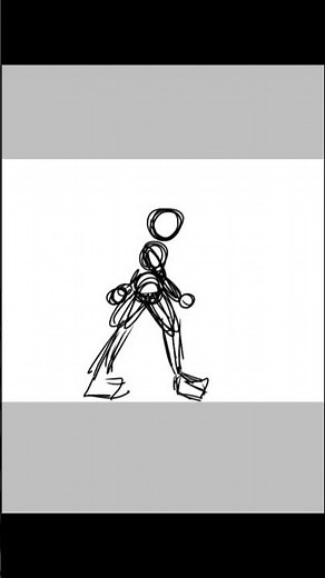 simple animation in 9 frames "walking" #animation