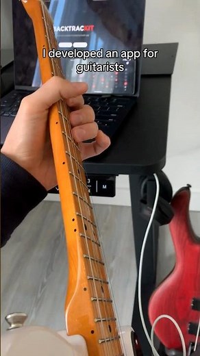 guitar practice app called Backtrackit on iOS and Android #guitarapp #guitarist #iphone17