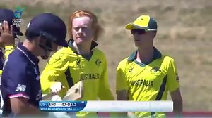 The best figures ever recorded in an U19 Cricket World Cup was the 8/35 taken by Lloyd Pope in a quarter-final against England in the 2018 tournament. What a performance it was from Pope and some great catching from Jason Sangha at first slip, too! | ICC - International Cricket Council