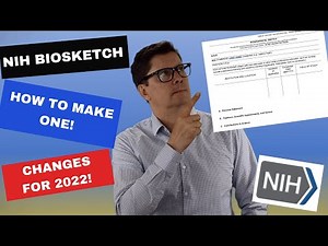 How to write an NIH Biosketch 2023