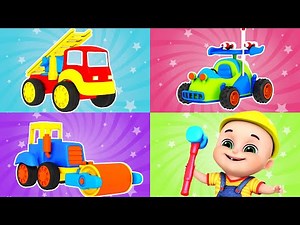 Trucks Construction for Kids - Excavator, Dump Truck, Mixer Truck - Toy unboxing by Jugnu kids