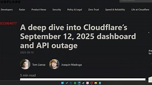 深入了解Cloudflare的故障