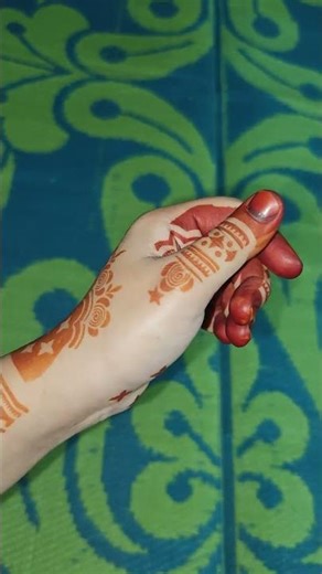 Tried affordable mehndi sticker first time WhatsApp no-:+917655963167#bridalmehndistencil#viral