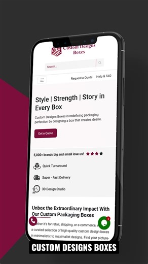 Custom Designs Boxes on Instagram: "𝑷𝒂𝒄𝒌𝒂𝒈𝒊𝒏𝒈 𝑫𝒆𝒔𝒊𝒈𝒏𝒆𝒅 𝒕𝒐 𝑮𝒓𝒐𝒘 𝒀𝒐𝒖𝒓 𝑩𝒓𝒂𝒏𝒅 Your brand deserves to shine and we make sure every box reflects it. From concept to creation, CustomDesignsBoxes bring your vision to life with premium details, divine design, and eco-smart materials. Because great packaging doesn’t just protect your product it tells your story and helps your brand grow. 𝑫𝒓𝒆𝒂𝒎 𝒊𝒕. 𝑷𝒂𝒄𝒌 𝒊𝒕. 𝑩𝒓𝒂𝒏𝒅 𝒊𝒕. 𝑪𝒍𝒊𝒄𝒌 𝒉𝒆𝒓𝒆 𝒕𝒐 𝒐𝒓𝒅𝒆𝒓 𝒏