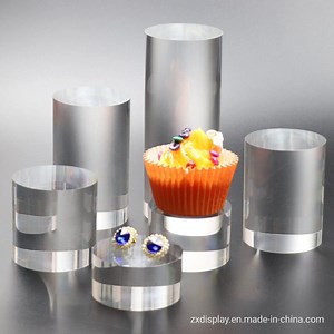 [Hot Item] 60mm Diameter Clear Acrylic Solid Rod for Jewelry and Makeup Display