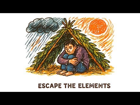 Building a Simple Survival Shelter