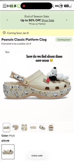 I didn’t even know these were dropping #snoopy #snoopyfinds #crocs #fyp #woodstock