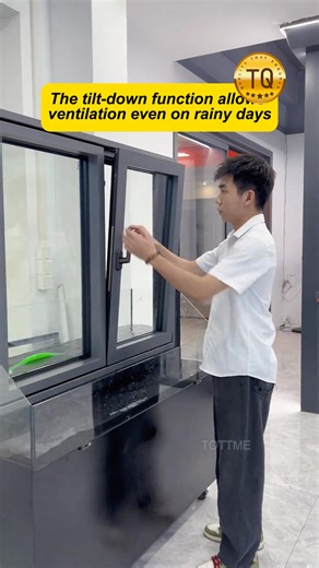 Balcony window waterproof test #windows #casementwindows #slidingwindows #aluminiumwindows #glasswindows #aluminum #factory #tottme #chinawindoors | Chinatottmetal