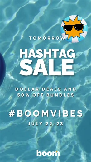 Mark your calendar for July 22-23. Search #boomvibes to find exclusive $1 deals and 50% off bundles on Boom Cards. It’s the perfect time to stock up on resources for back-to-school. Visit our Link in Bio for tips on how to shop the Hashtag sale! #dollardeals #bundledeals #sale