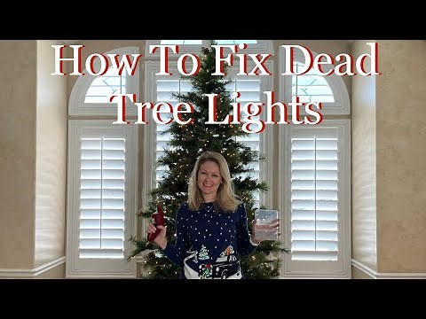How to replace dead Christmas tree light bulbs