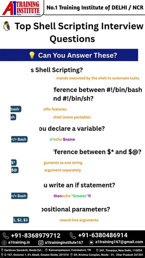 🐧 Top Shell Scripting Interview Questions
