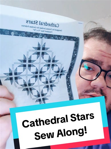 We will start our Cathedral Stars Sew Along this Sunday at 2 pm EST! We will be cutting everything out and following the schedule in my bio. Check it out!