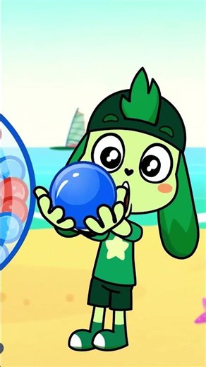 SHORT 🌈 Beach Gumball Machine! 🏖️ Learn Colors with Colorful Balls