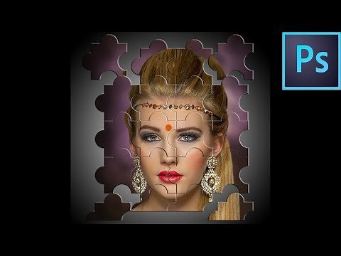 How to create a Jigsaw Puzzle Effect in Photoshop CC /CS6