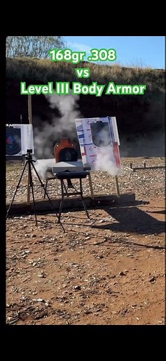 Watch the Savage Axis II .308 Challenge the Predator Level III Body Armor