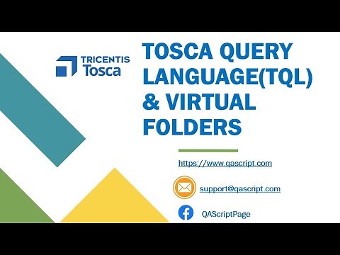 Tosca Tutorial | Lesson 73 - Using Tosca Query Language(TQL) Search with Virtual Folders | Reporting