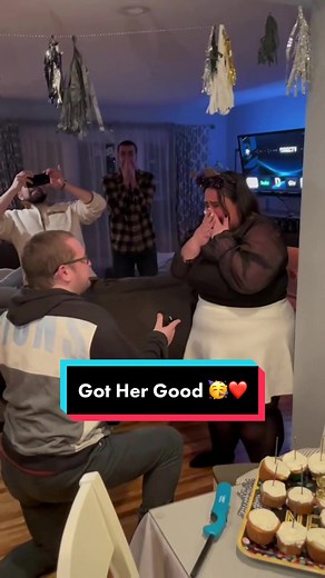 Girl Gets Surprised Proposal at Boyfriend's Birthday Celebration