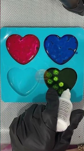 “DIY Resin Heart with Alcohol Ink Effect|Colorful Resin Art Tutorial”#AlcoholInkEffect#resintutorial
