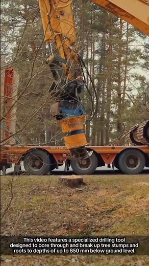 Powerful Stump and Root Removal Drill !! #innovation #farming