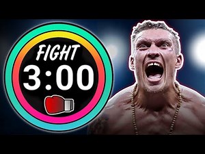12 Round Boxing Match Timer 12x3 for Fans of UNDISPUTED CHAMPION CROWNED Oleksandr Usyk! Motivation