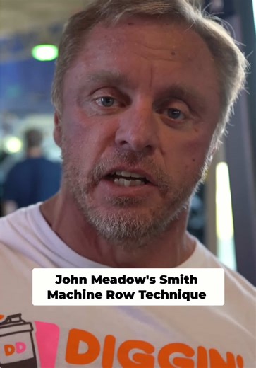 John Meadows Smith Machine ROW TECHNIQUE.🔥 #gymtok #fitnesstips #bodybuilding #sciencetok #tiktoklearningcampaign