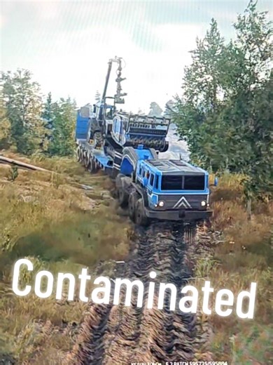 Jumped to Multiplayer a bit in Contamination. This map is pretty challenging especially those toxic barrels. We're just about done with it after several days of building roads, bridges and infrastructure. 🚛🚜🏗️🚧 #roadcraft #fix #roadworkahead #forestry #tractor