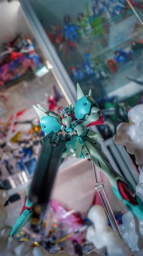 『上昇角度の変更はたったの3度…このガデッサには容易い事！』【ロボット魂 ガデッサ】メガランチャー構えがよく見る！改めて独特なシルエットをしてる機体ですね！#gundam00 #ガンダム00