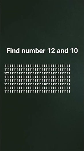 find number 12 and 10