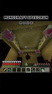 "Fastest speedrun ever😎" #minecraft #shorts