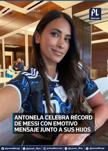 Así reaccionó Antonela Roccuzzo al récord mundialista de Lionel Messi
