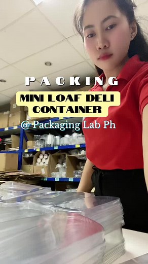 Mini Rectangle Loaf Deli Container Packing at Packaging Lab Ph