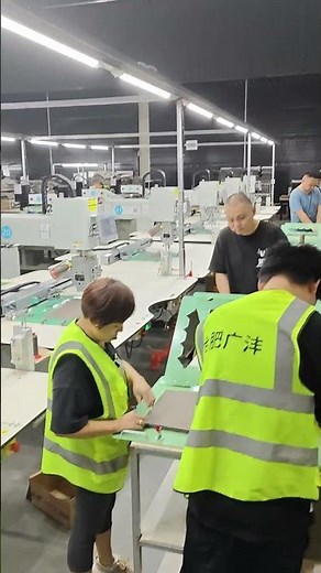 Richpeace rotary head sewing machine working at client's factory 30 台任意转