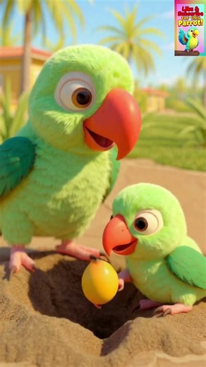 The Kind Parrot Who Grew a Mango Tree" 🌳🦜#trending#cute