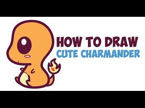 How to Draw Charmander Easy Step by Step (Cute / Kawaii / Chibi) Pokemon for Beginners and Kids