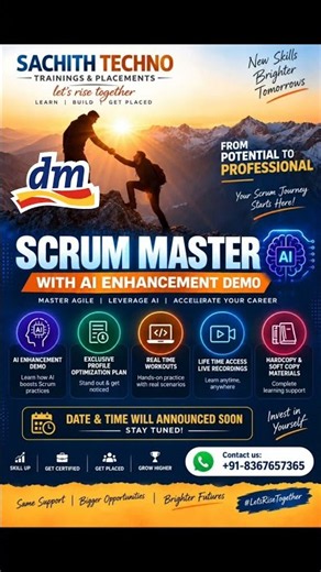 Free Demo: Scrum Master Training with AI Enhancement | Sachith Techno