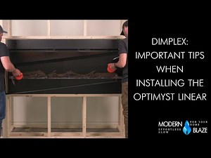 Dimplex: Important Tips When Installing the Optimyst Linear