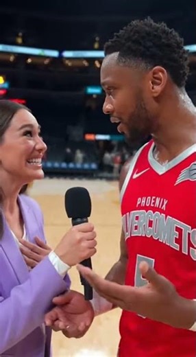 Shock Proposal During Basketball Interview #shorts