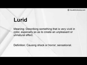 Lurid Meaning