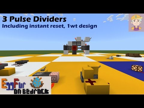 3 Pulse Divider (pulse counter) for Minecraft Bedrock