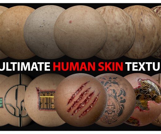 ArtStation - The Ultimate Human Skin Texturing Bundle | Substance Painter & Substance Designer and More | Game Assets