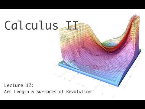 Arc Length & Surfaces of Revolution - Calculus 2 - Lecture 12a (of 30)