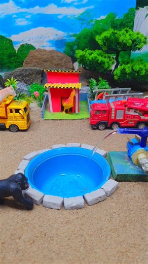 mini water pump and mini pond with gorilla 🦍 🥶 #waterpump #miniproject #experiment