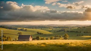 a video showcasing the timeless beauty of rural landscapes. Highlight rolling hills, quaint villages, and peaceful farmland as the countryside beckons with its simple charm and natural splendor.