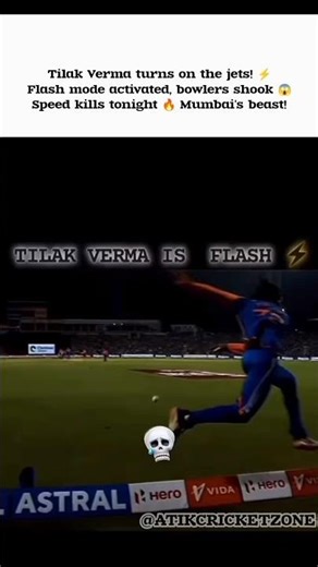 Tilak Verma turns on the jets! ⚡Flash mode activated, bowlers shook Speed kills tonight