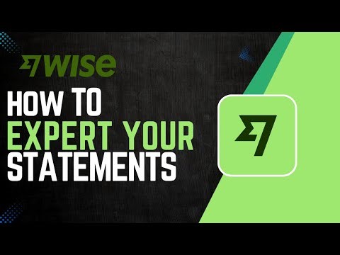 How To Export Your Wise Statements