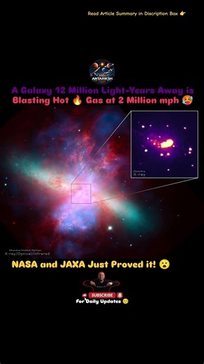 NASA Reveals Extreme Galactic Winds #antarikshtoday #astronomy #nasa #jaxa